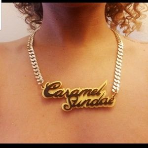 Fashion necklace plate